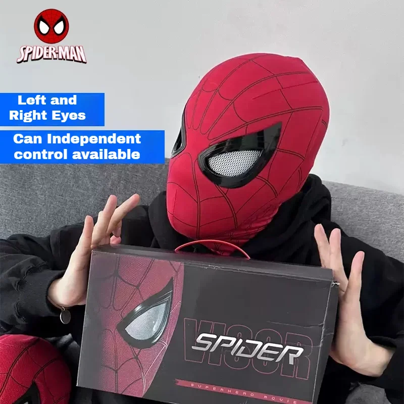 In Stock Electronic Cosplay Mask With Movable Glowing Eyes Ring Control Collectible Display Prop Toy Decor Gift view 2