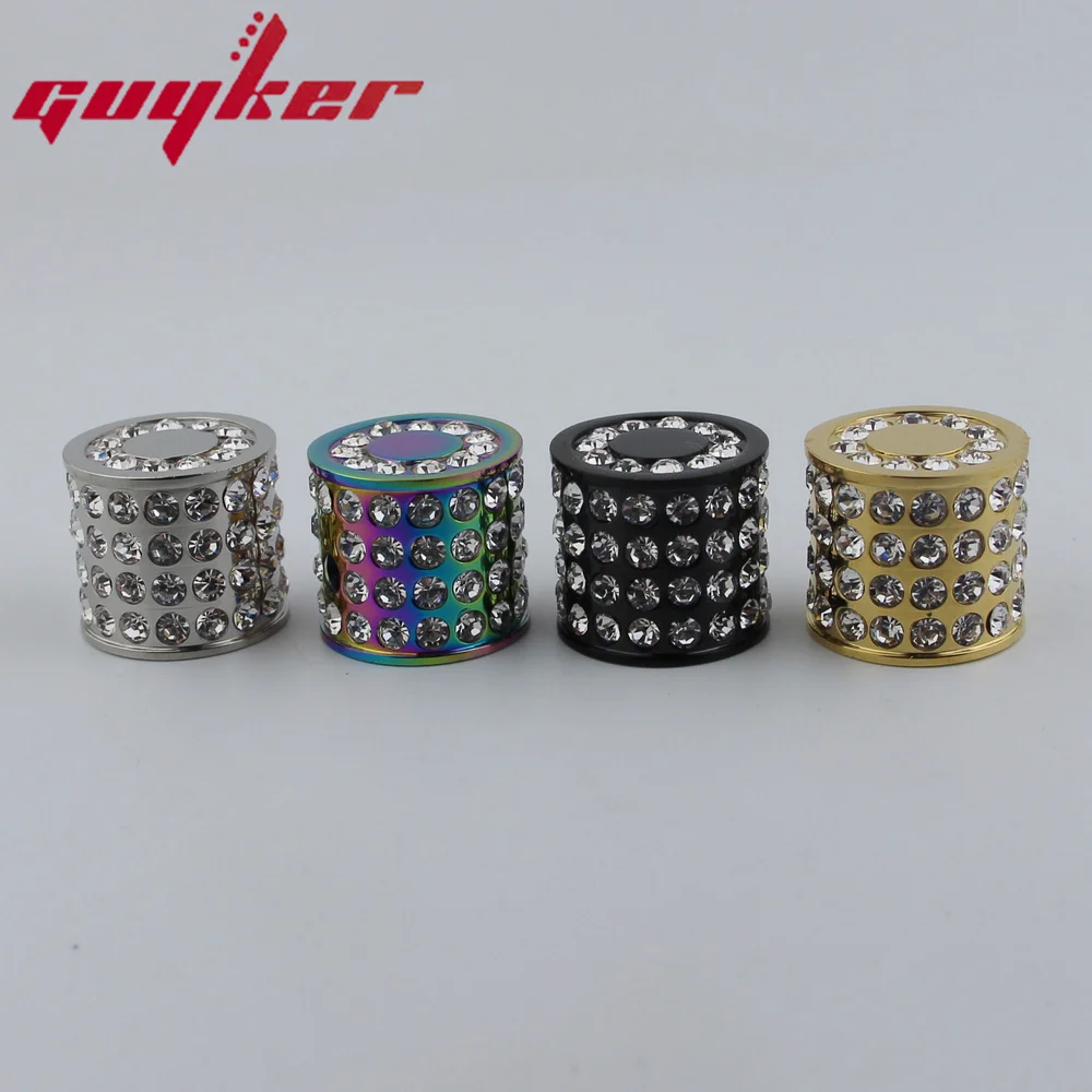 High Grade Copper GUYKER Electric Guitar Bass Knobs Broken Diamond Style Available In Four Colors