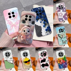 For Oppo Realme 13 Case For Realme13 4G 5G Funny Cartoon Phone Cover Transparent Funda Soft Slim Silicone Protective Back Cover