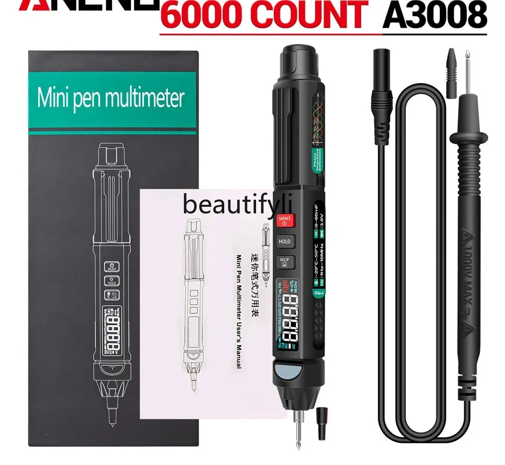 

Asmt42 Pen type intelligent digital multi-purpose meter, multi-function electric test pen LCD display screen, display screen