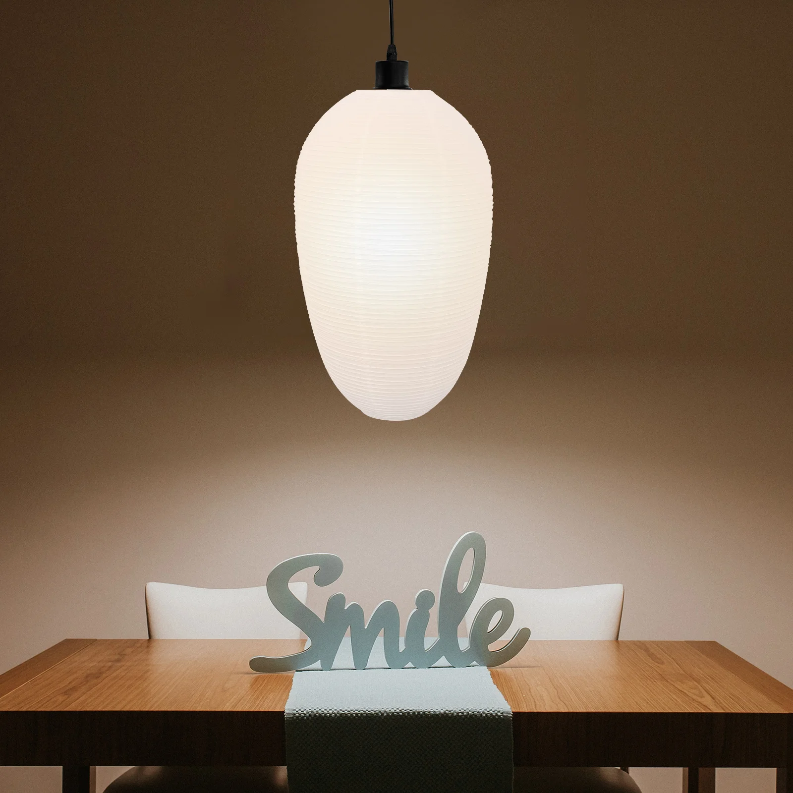 

1 шт., китайский бумажный фонарь, белый складной абажур для гостиной, спальни, кухни, японский стиль, овальный светильник, винтажный абажур