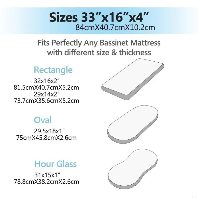 F19F 2PCS حفاضات صفيحة مزودة بتغيير حصيرة الغلاف