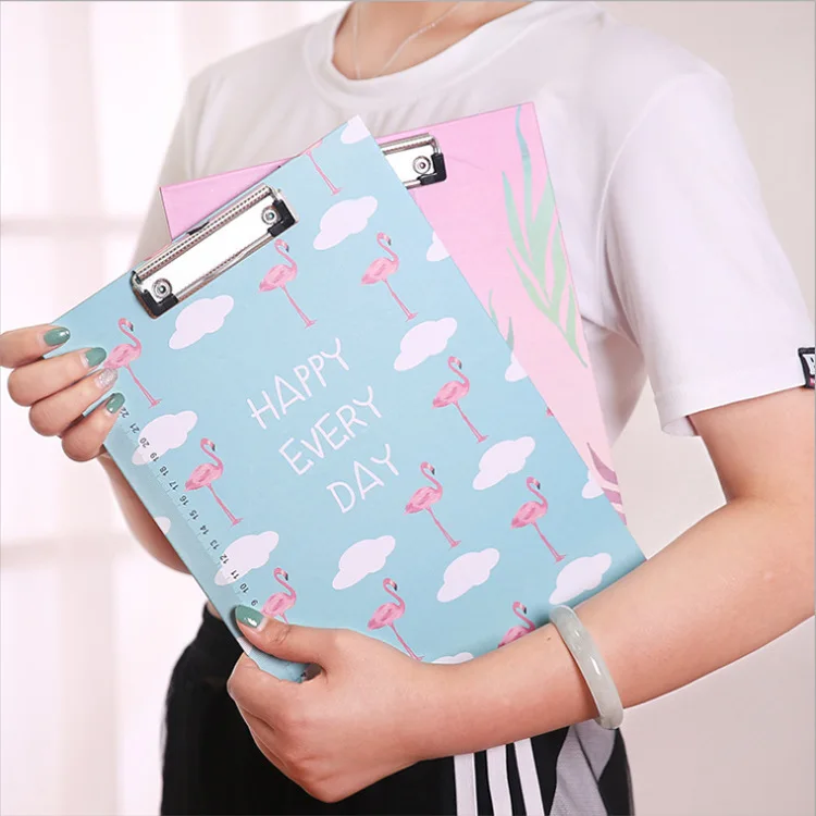 2019 new Cartoon student stationery writing clipboard Office suppliesA4 folder board 1 piece