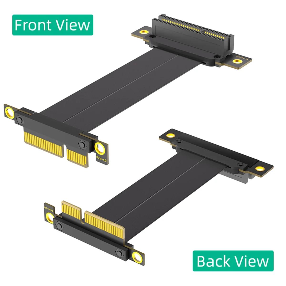 Cabo de extensão PCI-E PCI Express 4.0 4X (direção vertical dupla de 90 graus) rico