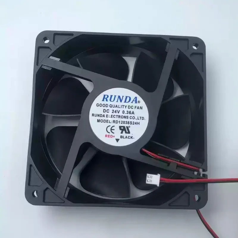 

RUNDA RD12038S24H DC 24V 0.36A 0.50A 12038 12cm Welding Machine Fan 120x120x38mm