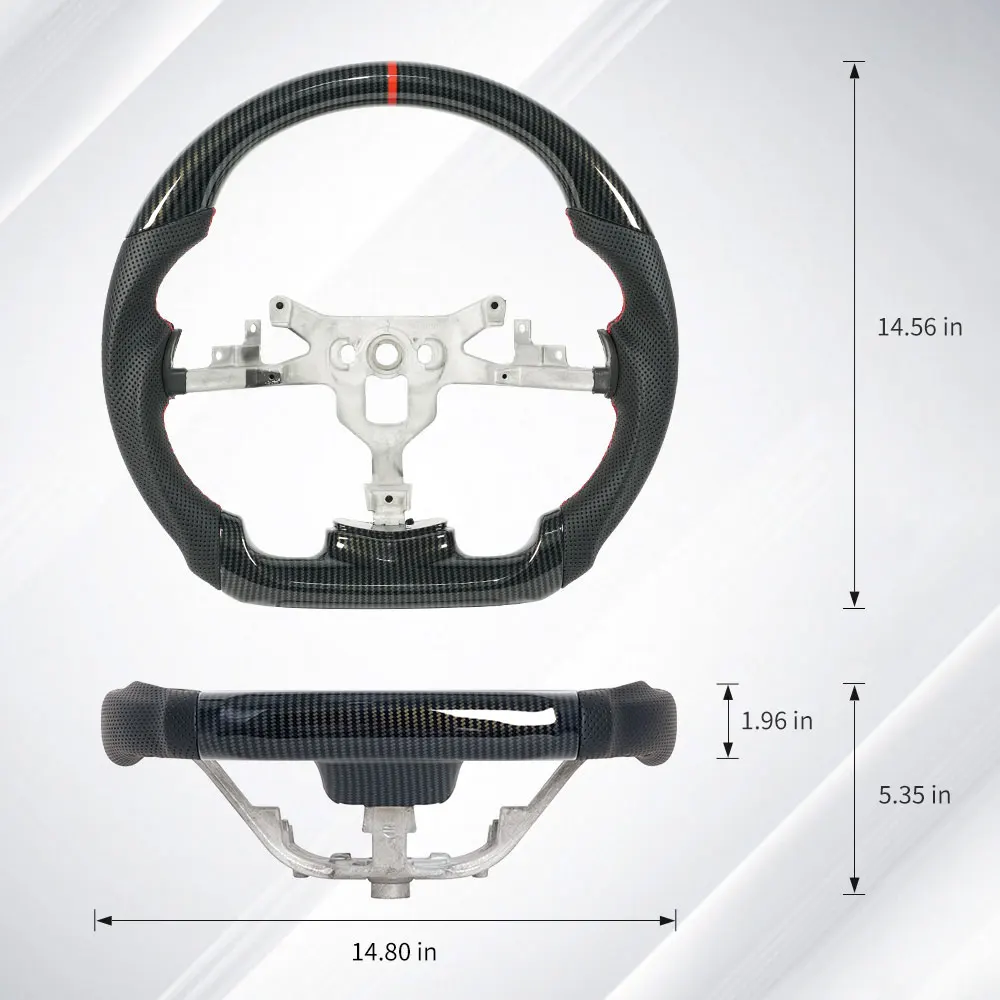 Hydro Print Carbon Fiber Steering Wheel Racing SPORT Leather Wheel For Chevrolet Corvette C6 z06 zr1 2006-2011 Steering Wheel