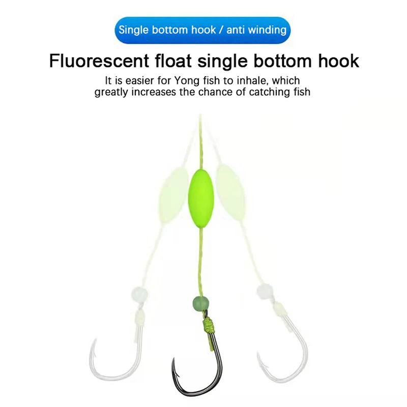 Explosion Fishing Hooks Flap Carp String Hook Anti-Winding Spider Hooks Set High Carbon Steel Fishhooks for Stream Tackle image 3