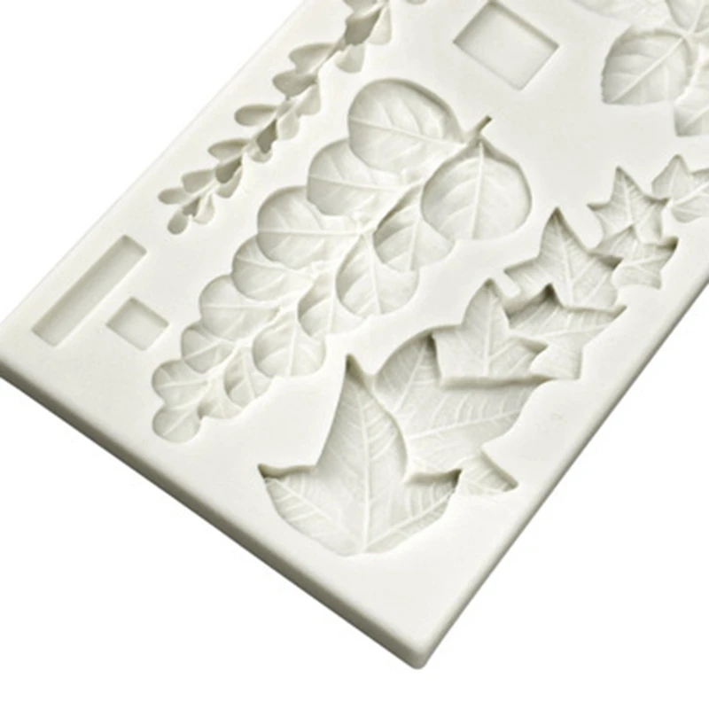 Succulent Ivy Rose Eucalyptus Leaves Silicone Mold Trailing Mould Fondant Cake Decorating Tools Sugarcraft Flower Tools