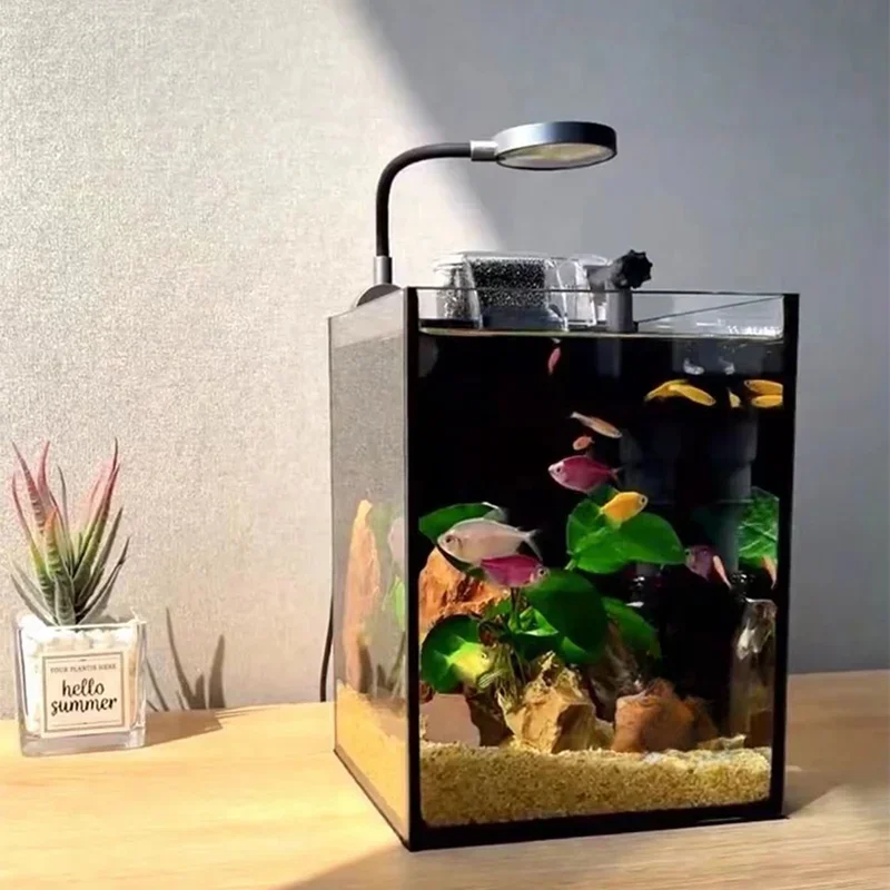 

Italian Style Originality Simplicity Aquariums Offices Living Room Ornament Designer Aquariums Modern Pet Products Pecera HBHD