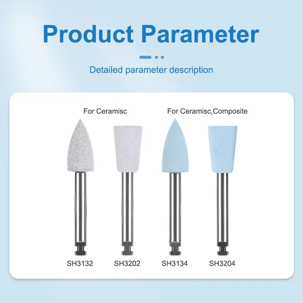 4Pcs/Box Dental Composite Resin Polishing Kit For Low Speed Handpiece RA0304 Teeth Polishing Kits Dentist Polish Tools