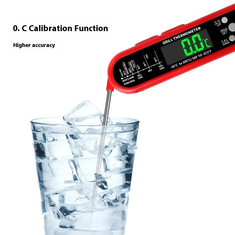Meat BBQ Oven Grilling Kitchen Food Thermometer for Fry Oil Digital Cooking Thermometer with Dual Probe Alarm Timer