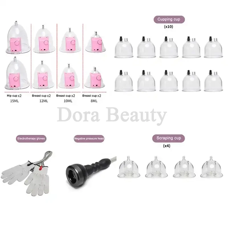 Professional Breast Enhancer Butt Lift Buttock Vacuum Lifting Breast Enlargement Cupping Gua Sha Therapy Body Massage Machines