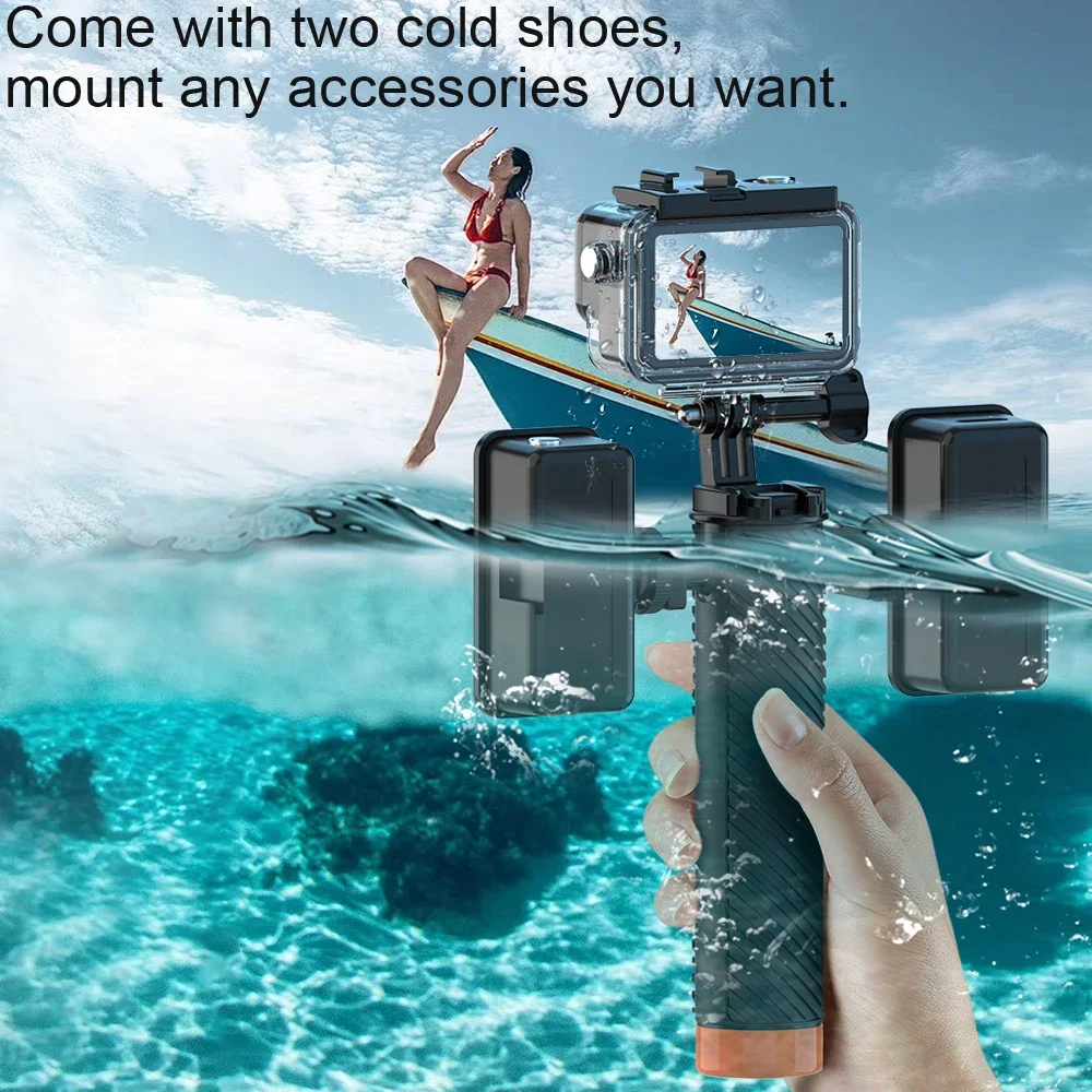Universal Waterproof Floating Hand Grip Fit GoPro HERO Series DJI Xiaomi SJCAM SJ4000 Underwater Diving Sports Camera Bracket