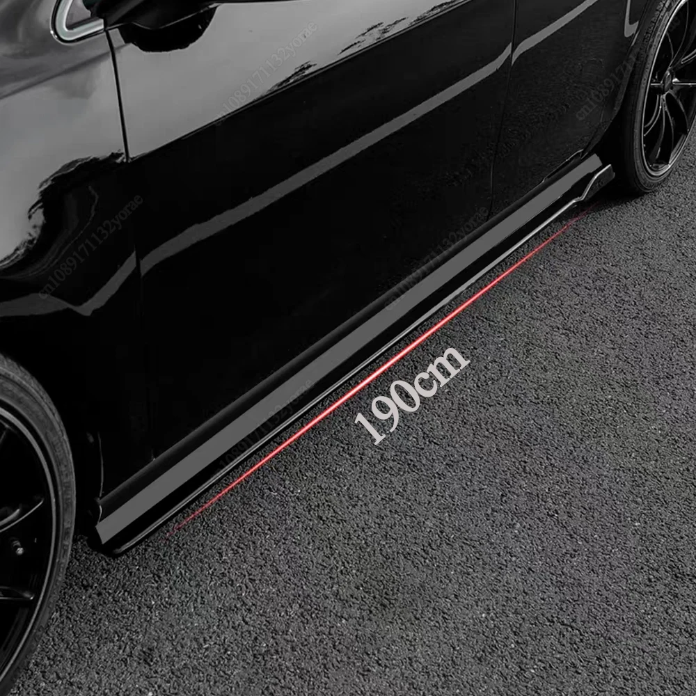 لفولكس واجن جولف 8 MK8 GTI GTD R-line 2020-2024 ماكستون نمط سيارة الجانب تنورة 4 قطعة الجناح الخائن الشفاه الجانب سبويلر ضبط