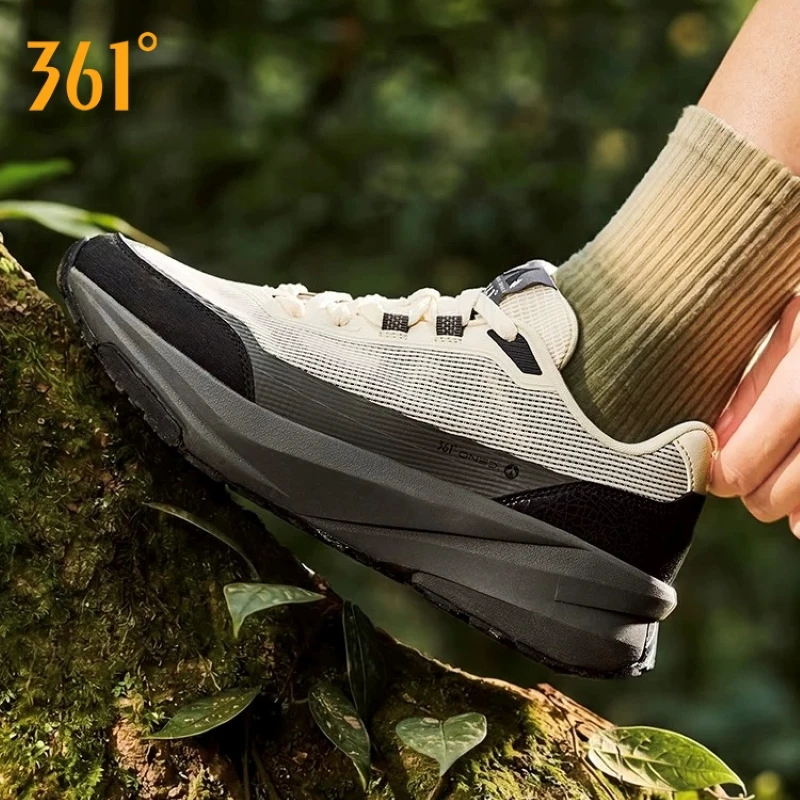 361 Degrees Qingyu Men Caravan shoes Summer Air Mesh Breathable Anti-slip Wear-resistant Male Outdoor Hiking Sneakers 672626767