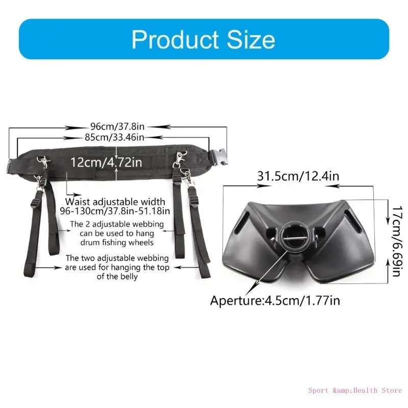 

Fishing Fighting Belt Adjustable Fishing Belt Rod Holder Fishing Fighting Waist Belt Plastic Fishing Rod Holder Easy Use