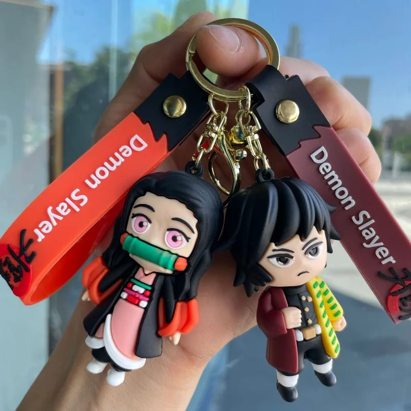 

Ghost Blade Keychain car key chain cartoon doll schoolbag pendant doll machine small gift wholesale kawaii