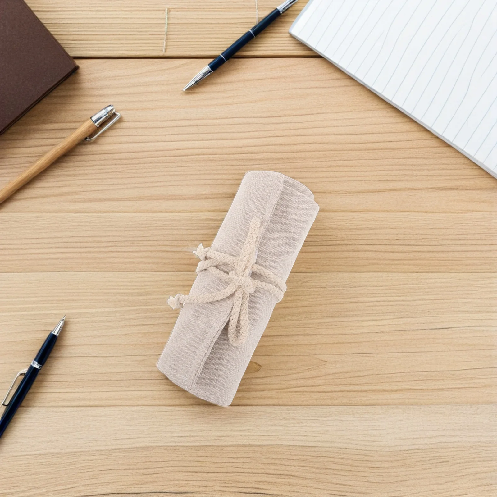 

Large Capacity Canvas Pencil Roll Wrap For Art Paint Brushes Drawing Pencils Storage Organizer Travel Brush Pen Holder