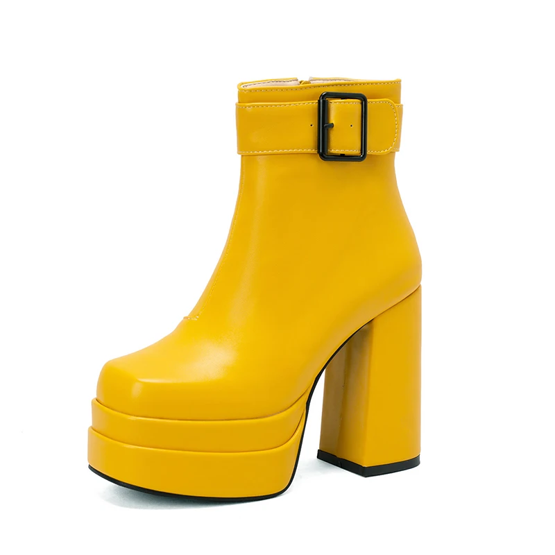 Women\'s Mid-Heels In Autumn and Winter 2022 New Ladies Leather With Fluff Thick heel Boots
