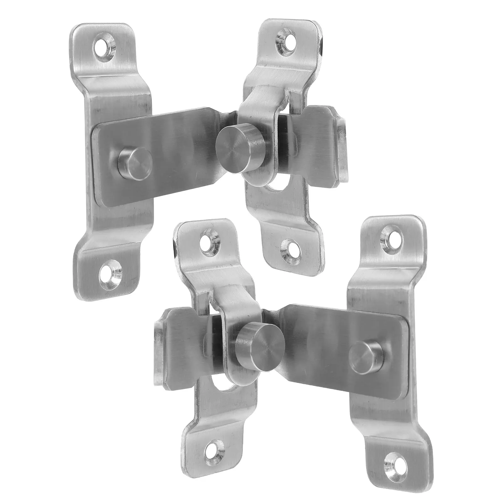 

2 Pcs Stainless Steel Door Bolt Lock Latch for Home Bedroom Bathroom Cabinet 90 Degree Toggle Barn Gate Outdoor Hardware