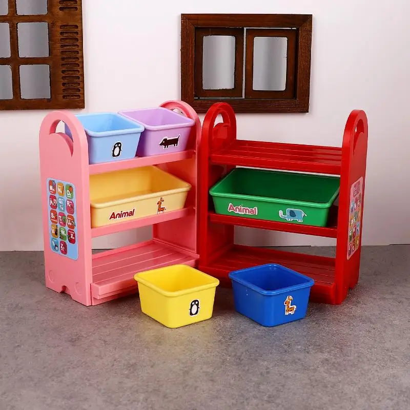

1 Set Scene Decoration Toy 1/6 Dollhouse Miniature Storage Rack Model Display Stand Storage Rack Doll House Accessories