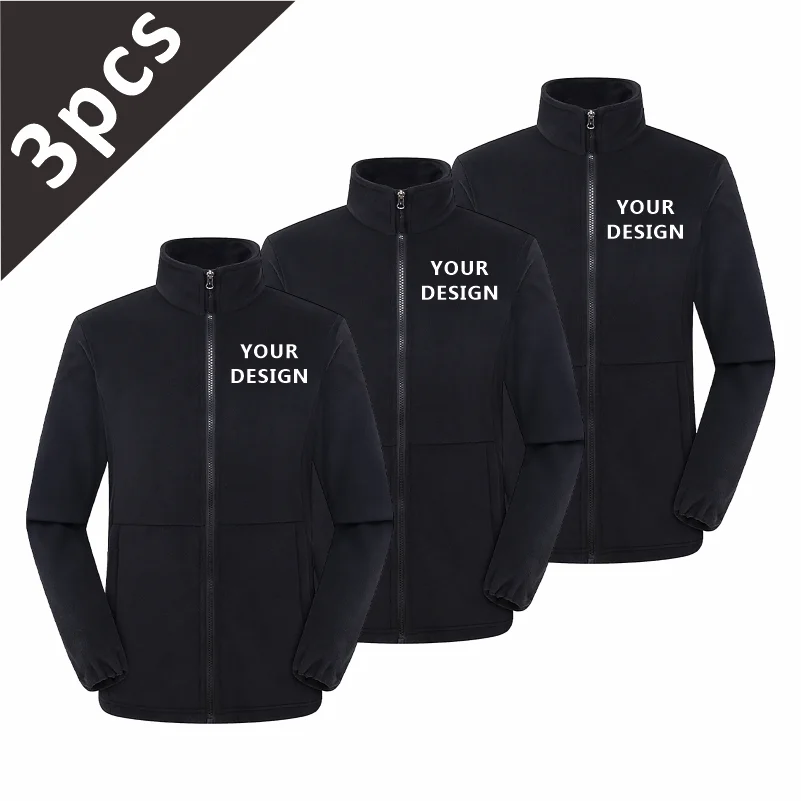 3-piece Winter Fleece Hiking Jacket For Men And Women Suitable For Outdoor Mountaineering Hiking And Camping Custom Printed Logo