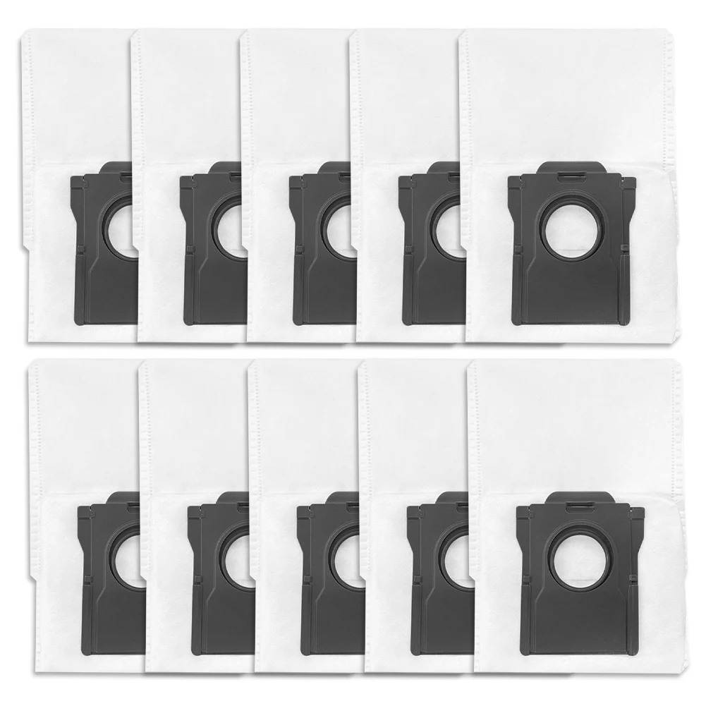 Replacement Dust Bag Robot Vacuum Cleaner Bag Continuous Cleaning White Black Non-woven Fabric Long-lasting Performance