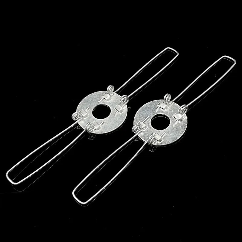 2-Fork Design 100mm-Fork Lamp Spring Clips, 29 pcs, Home Lighting Fixing, Secure Clamping Force for Lamp Fixture Repair