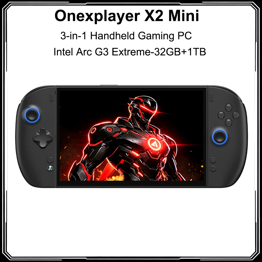 New OneXPlayer X2 Mini Game Handheld Console Intel Arc G3 Extreme LPDDR5 32GB+1TB SSD 8.8