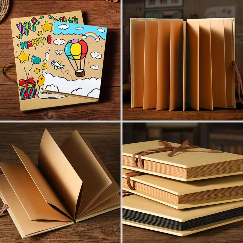 الإبداعية للطي الأكورديون ألبوم صور هدية كرافت ورقة Photocard مفاجأة صور كتاب الكتابة على الجدران 10 صفحة DIY مفاجأة هدية الأسرة