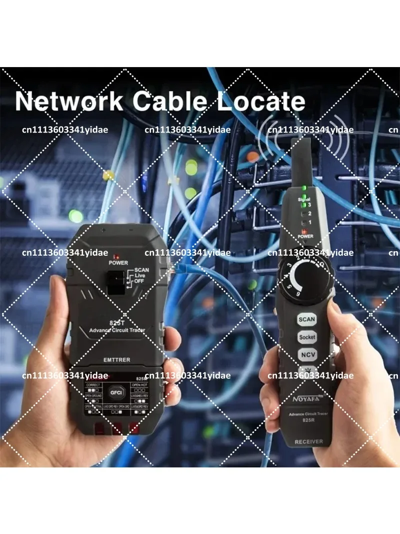 TMR Optical Wire Meter Tracer Digital Network Cable Tester RJ45 Network Line Finder Multifunctional Wire Tracker