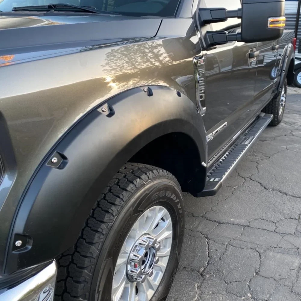 For Ford F250 2017-2022 Accessories Pocket Style Fender Flare fit with F-250 F-350