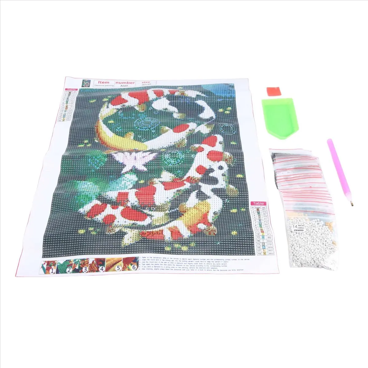 A38M 5D Art Diamond Painting Full Diamond Koi Cross Stitch Kits Embroidery Home Decors