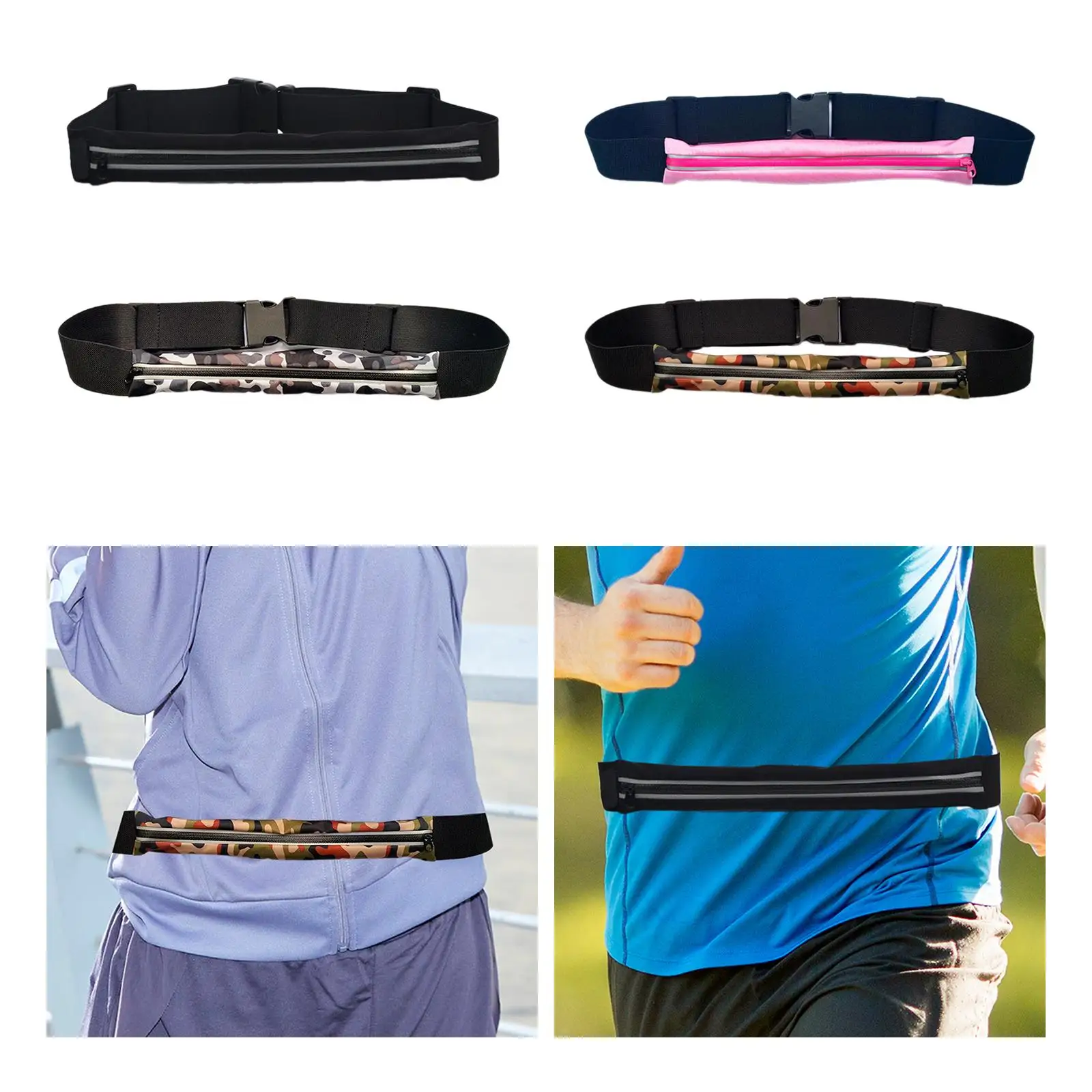 Fanny Waist Bag Fanny Pack Lightweight Phone Holder Elastic Running Belt Waist Pack for Climbing Walking Sports Runners Hiking