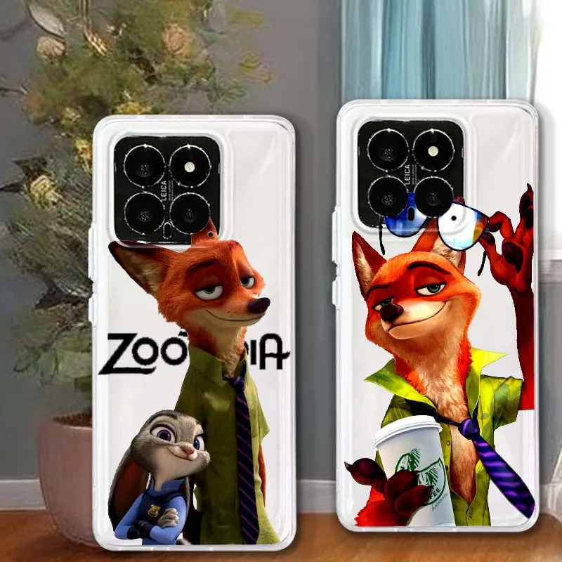 

Disney Zootopia Rabbit Fox Phone Case For Xiaomi 14T 13T 13 12T 12 12S 11T 11 11i 10 10T Ultra Pro Lite Translucent