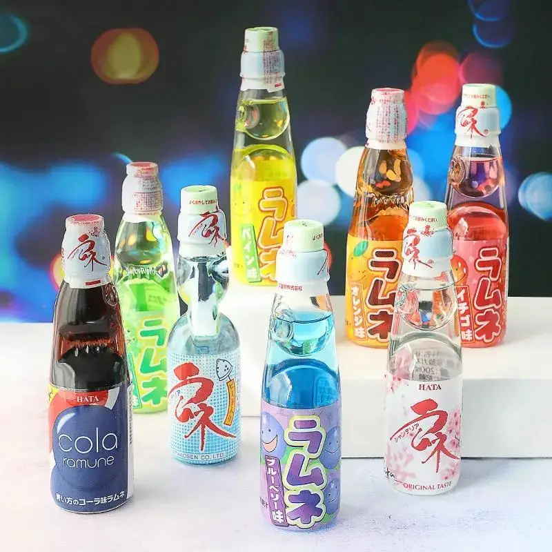 Picture 5: Classic Original Flavor Sparkling Soda with Japanese Sliding Door Design, produced by Hata, refreshing carbonated drinks available in 5 flavors, 200g per bottle