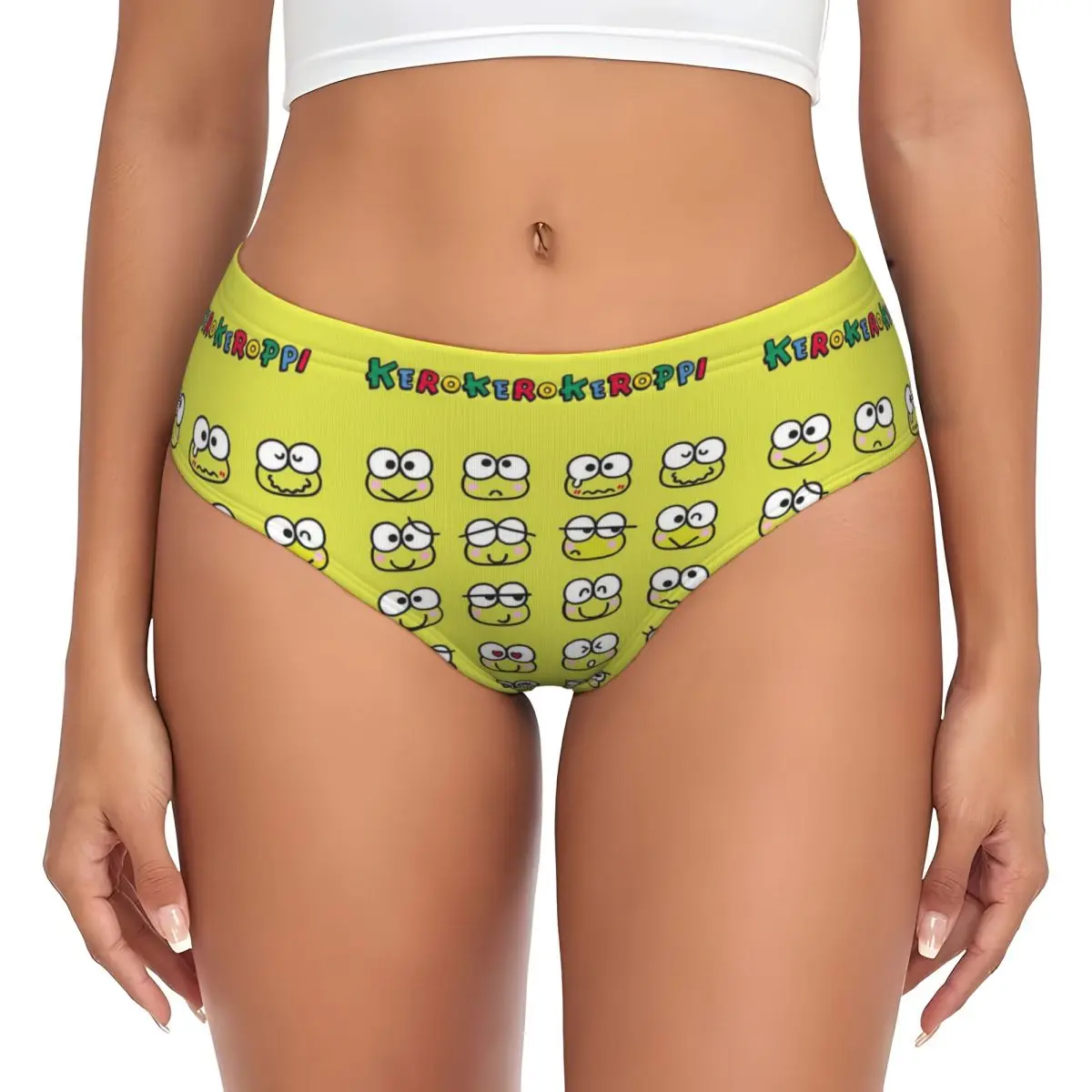 Custom Womens Keroppi Panties Comfort Briefs Underwear