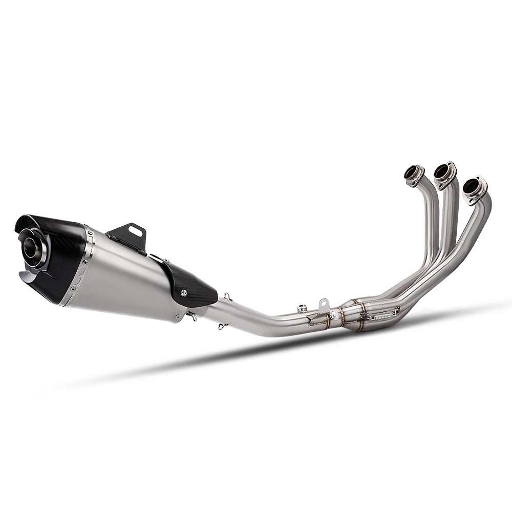 

STLFSuitable for 51mm Motor MT09 MT-09 MT09 Front Exhaust Pipe Slip on Full Exhaust System Muffler 2021-2024