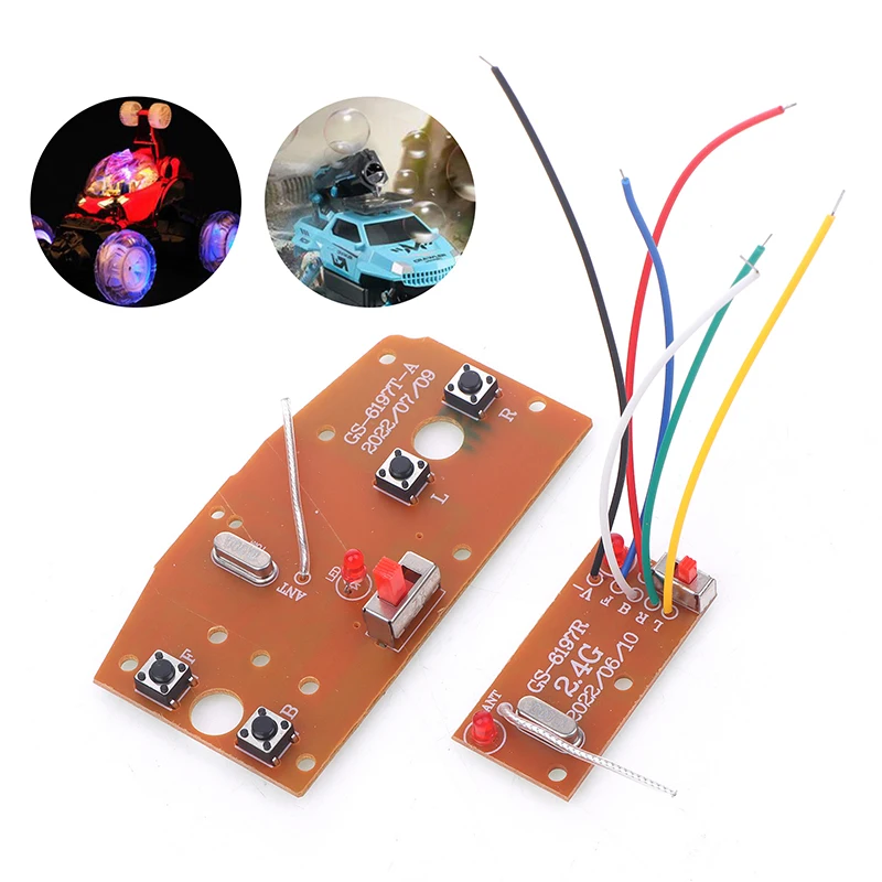 2.4G Four Channel Transmitter Receiver Board For RC Car Remote Control Toys Parts Module High Quality Circuit Board PCBA Set