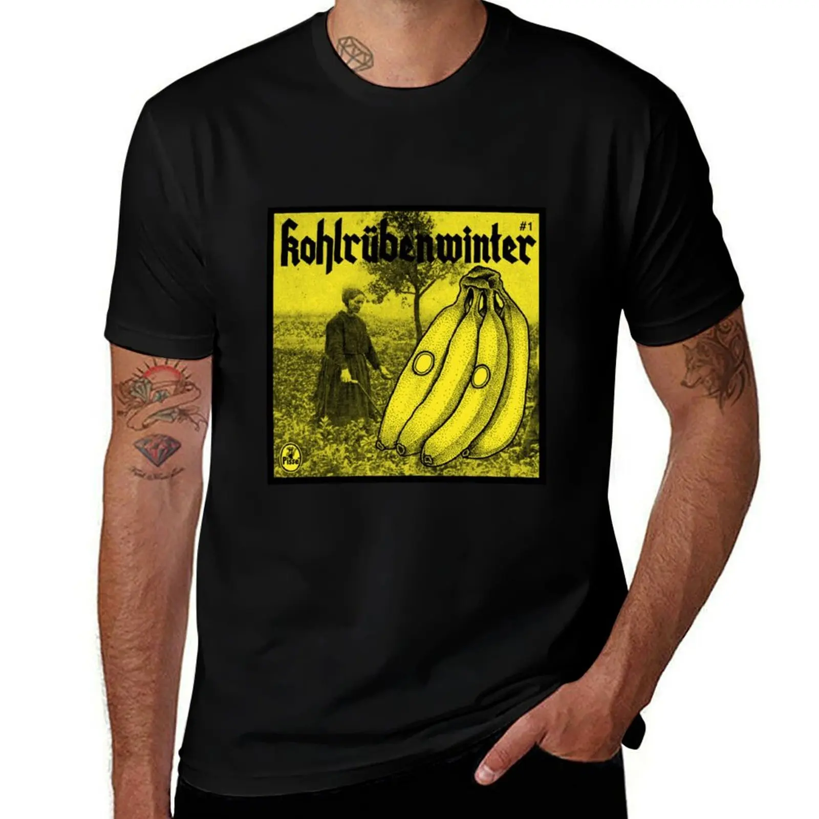 Pisse Kohlrubenwinter Album T-Shirt Plus Size Basic Cotton T-Shirt