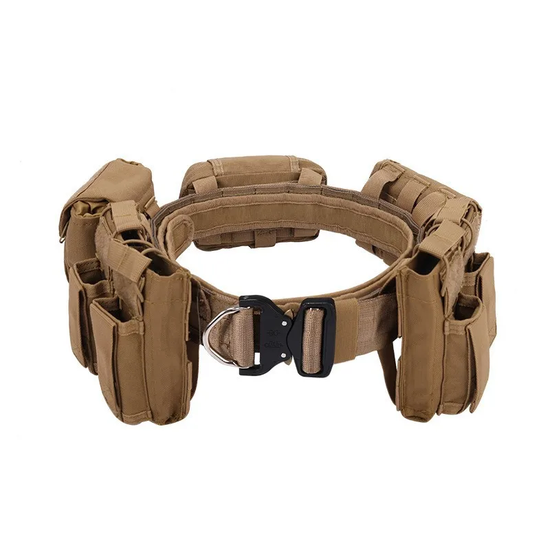 Tactical Belt Field Outdoor Patrol Multi functional 5-piece Nylon Detachable and Adjustable Tactical Belt