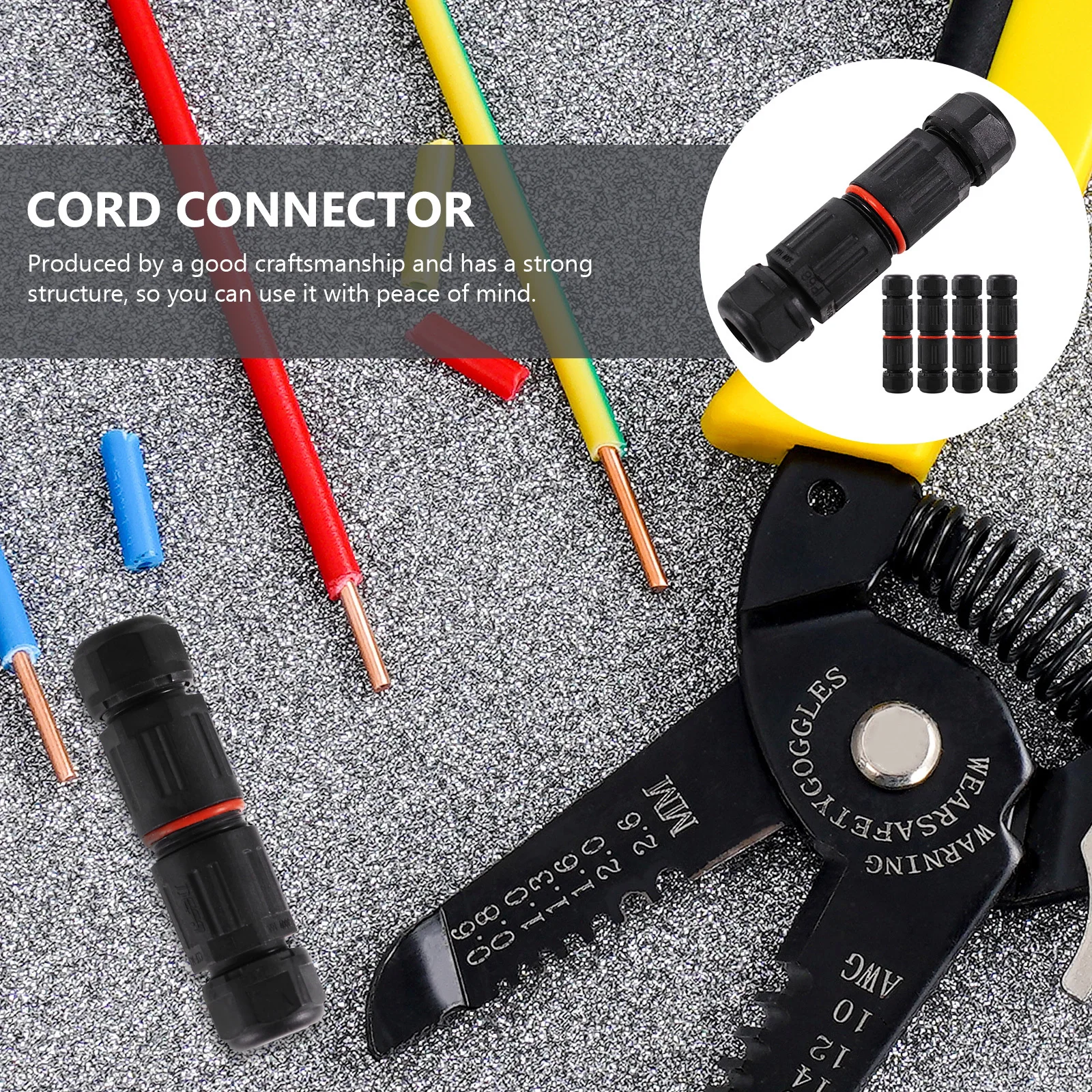 

5pcs Waterproof Cable Glands Joints 2 Way Outdoor Electrical Wire Connector Ip68 For Road Lamp Fish Tank Security Camera Cable