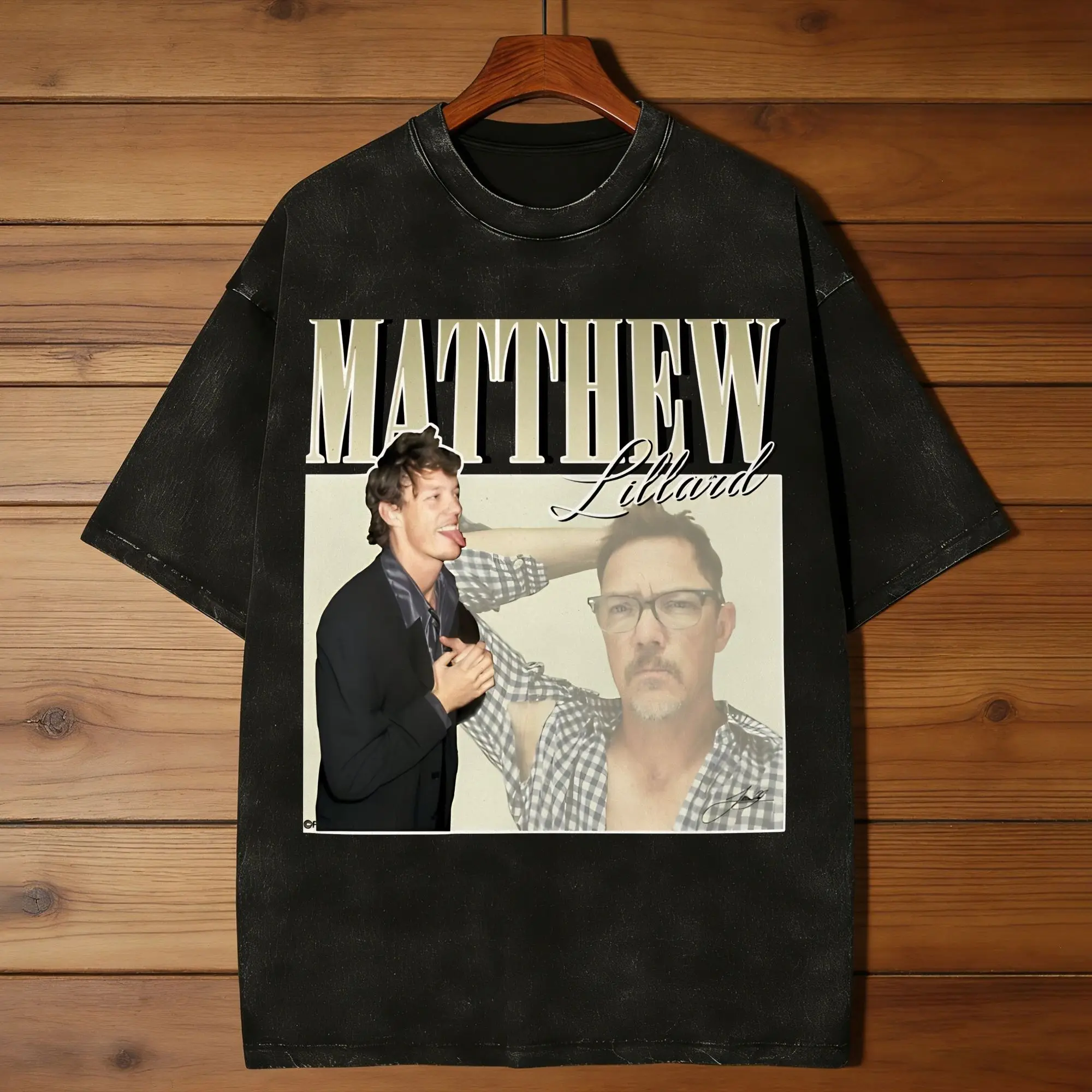 Matthew Lillard Washed T Shirt Man  Vintage Casual T Shirts Summer Crew Neck Fashion Tees Simple Oversize Clothes