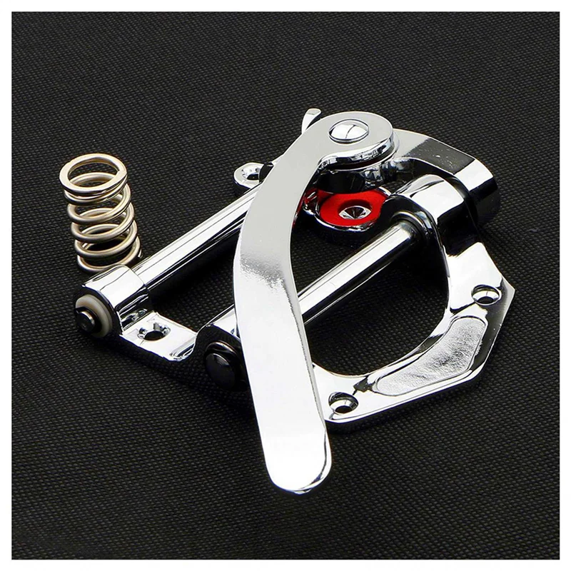 

TURE 4X Guitar Vibrato Tailpiece Tremolo Flat Top Body Tremolo Unit Vibrato Bridge For Tele, SG, LP, (Silver)