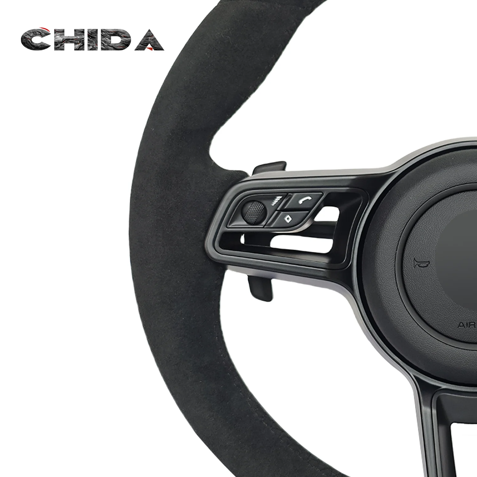 Sporty Full For Alcantara Suede Steering Wheel For Porsche Models Including Panamera Cayenne Taycan 970 997 958 991 Boxster 986