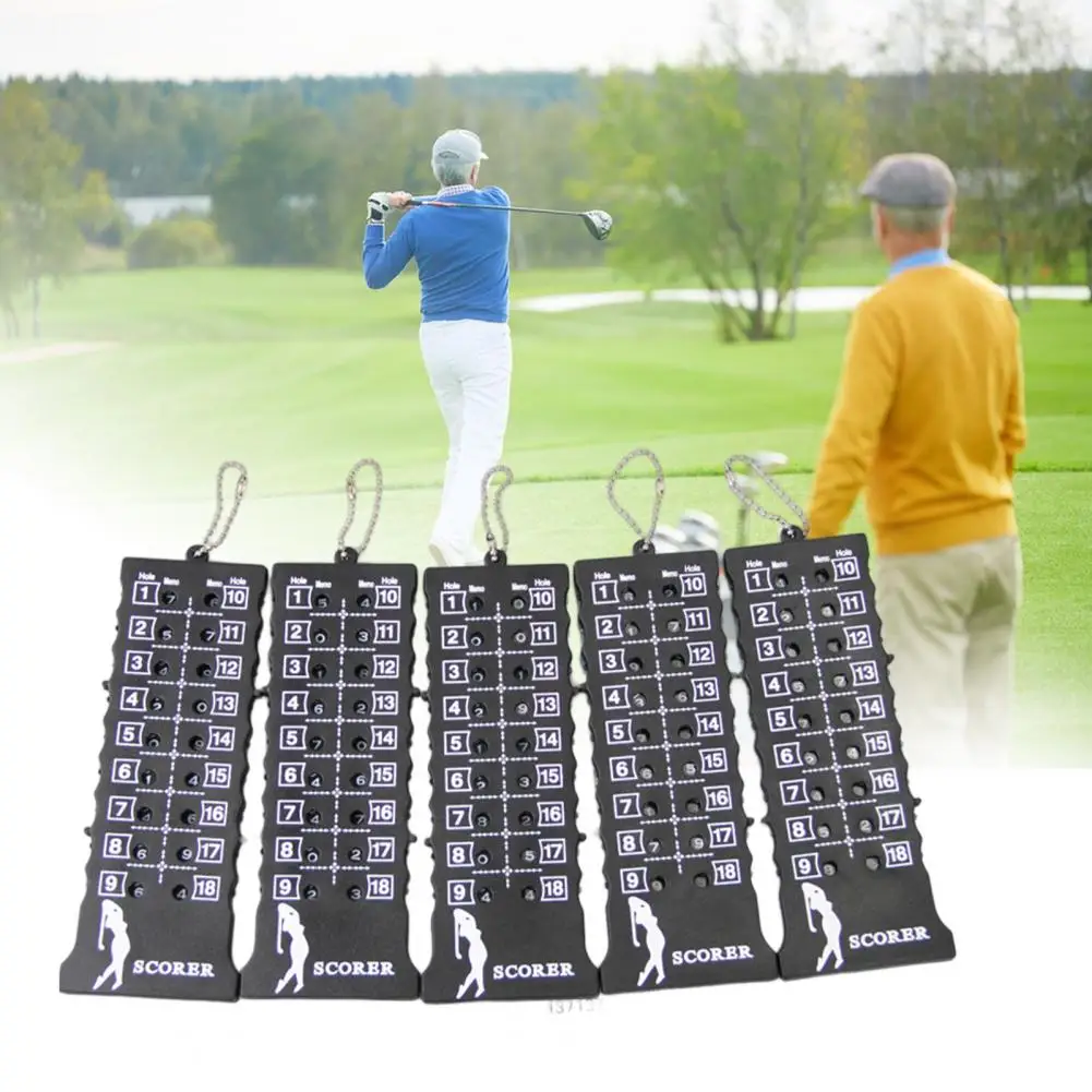 Wear Resistant 18 Hole Scoreboard Matte Texture Golf Stroke Counter Clearly Marked 18 Hole Golf Score Counter  Training Aid