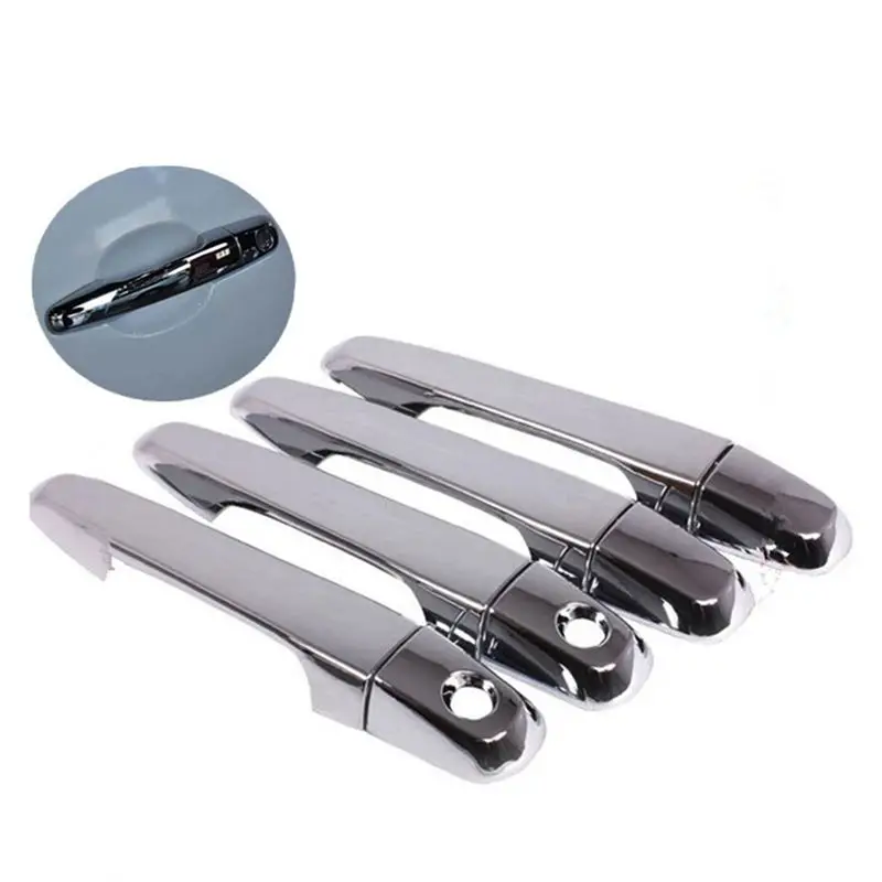 Stablize 24Pcs For Mitsubishi L200 Triton Pickup 2006-2014 Chrome Door Handle Cover Trim