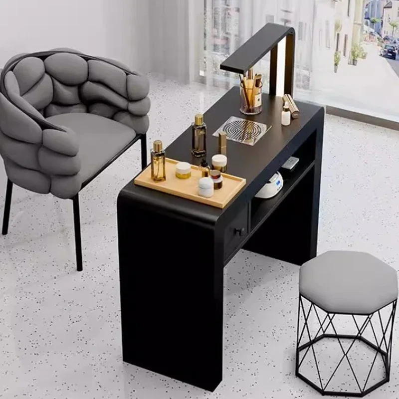 كرسي منظم مكتب الأظافر خدمة دش الرخام مكتب الأظافر مجمع الغبار ميسا بارا سكريفانيا دشPer Unghie الأثاث العصري