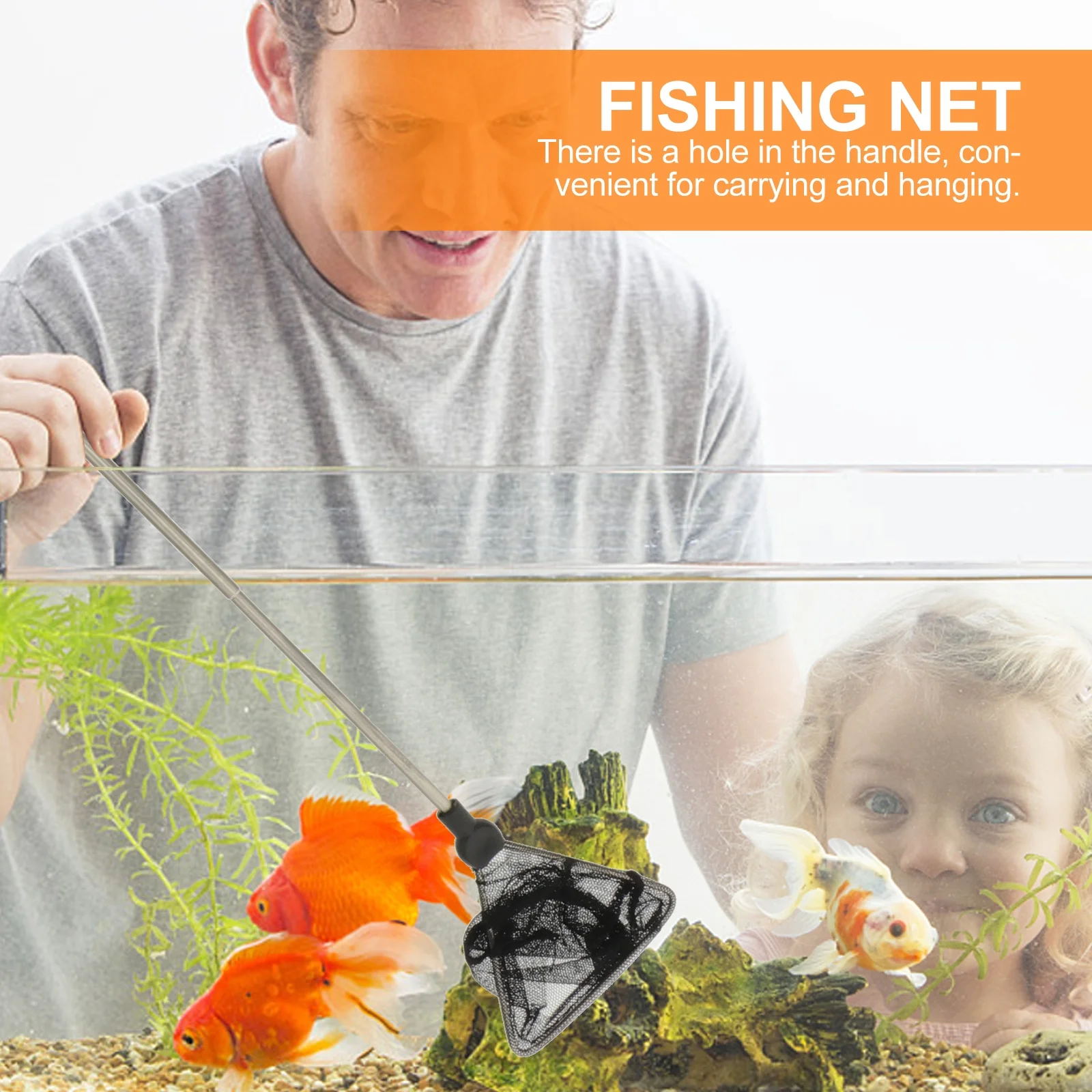 

Stainless Steel Extendable Fish Net for Aquarium Pond Skimming Debris Waste Removal Ideal for Shrimp Guppies Handling