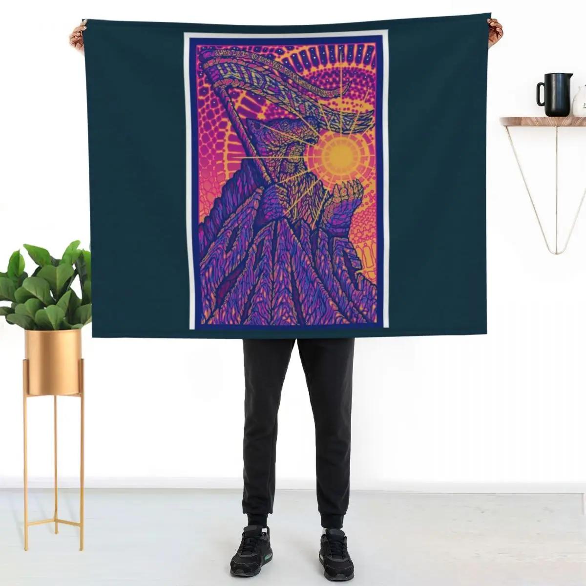 Artwork Panic Red Rocks Morrison Amphitheater Throw Blanket Luxury St bed plaid cosplay anime Camping Furrys Blankets